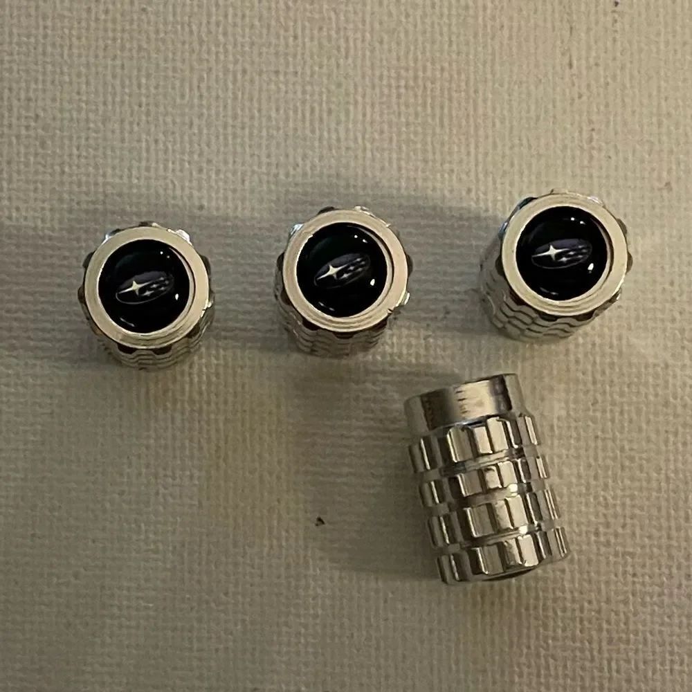 SubaruāValve Stem Caps in Silver set of 4āNWT